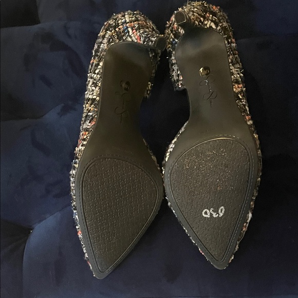 Jessica Simpson Black Tweed Heels - Picture 3 of 4
